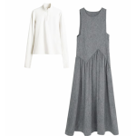 A casual grey two-piece set