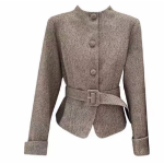 A brown minimalist two-piece set