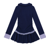 學院風收腰短洋裝