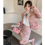 富家千金重工蕾絲刺繡小香風