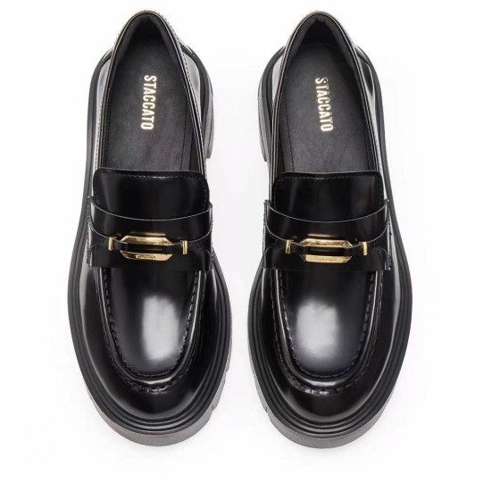 楊冪同款思加圖樂福鞋小皮鞋