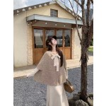 斗篷優雅氣質風兩件套