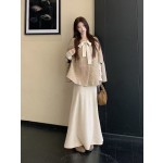 斗篷優雅氣質風兩件套